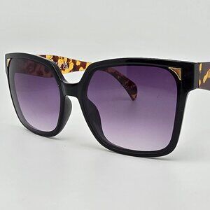 Tahari TH902 Black Tortoise Frame Grey Gradient Lens Sunglasses 56-16-140